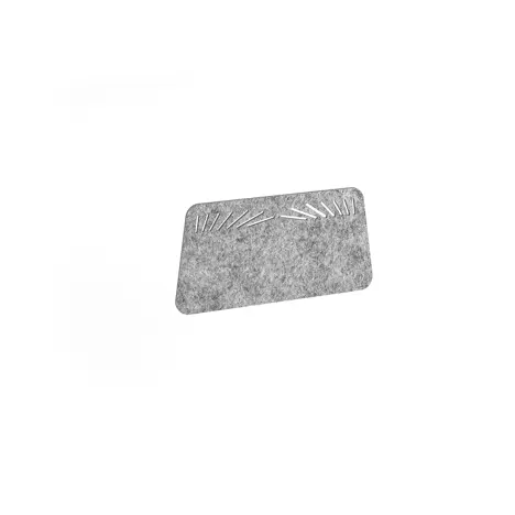 Domino Acoustic Desktop Screen - 800mm - Dark Silver Grey